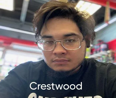 Happy Daze Crestwood team member wearing glasses